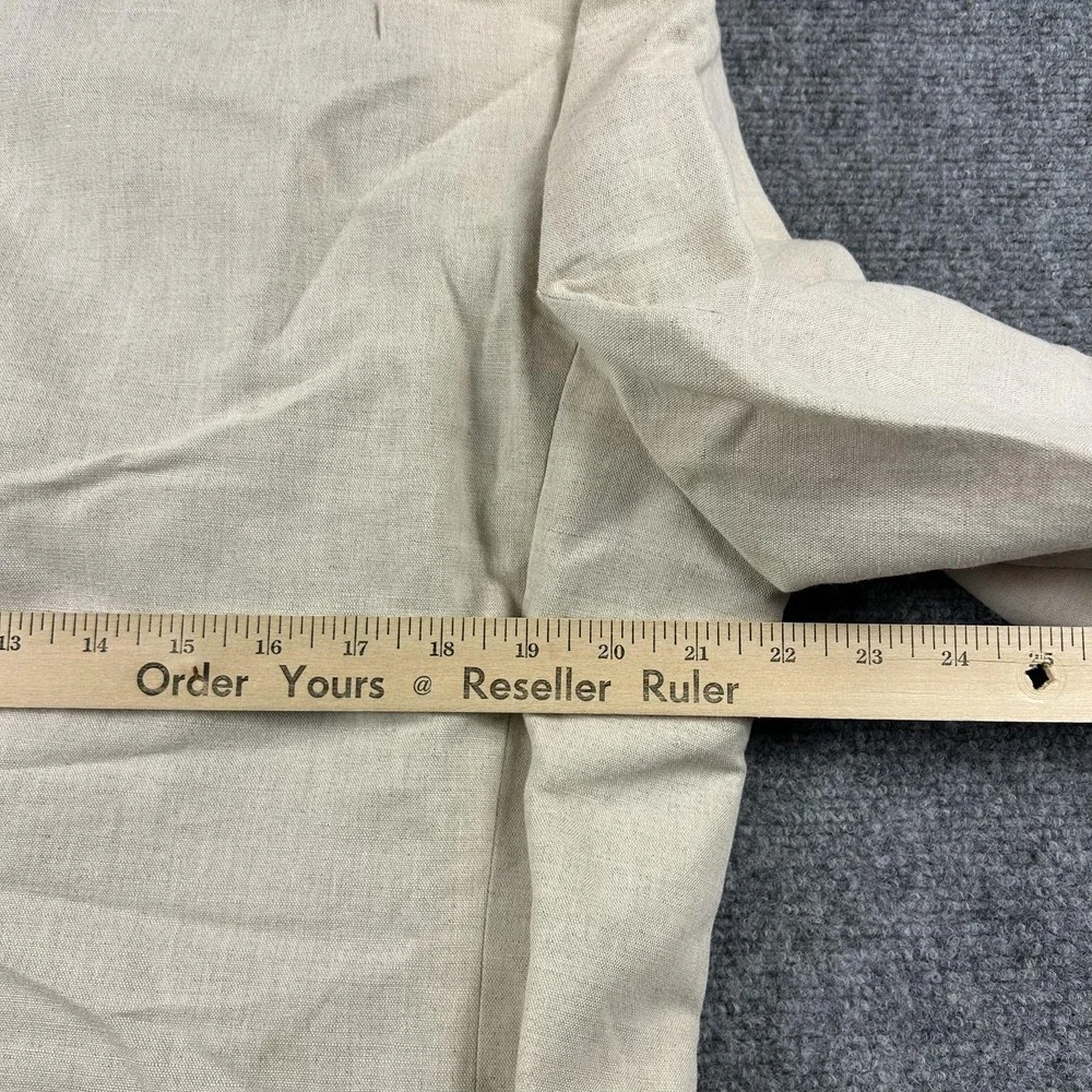 Banana Republic Blazer Mens 42R Beige Linen Cotton 3‎ Button Sport Coat Summer